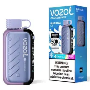 Vozol Gear Ice & Sweet 50000 Blue Razz Ice Flavor - Vozol Latvia