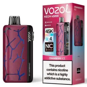 Vozol Neon 45000 Cranberry Ice - Vozol Latvia