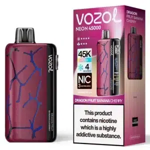 Vozol Neon 45K Dragon Fruit Banana Cherry - Vozol Latvia