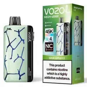 Vozol Neon 45K Sour Apple Ice - Vozol Latvia